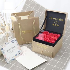 Customize Logo Flower Jewelry <b>Box</b> Necklace Ring <b>Earring</b> Gift <b>Box</b> Bracelet Drawer <b>Box</b> - Product Image 4