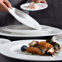 Assiettes rondes en porcelaine pour la maison, les restaurants et les hôtels, en céramique blanche, en vrac, simples