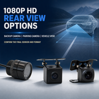 Caméra de recul miniature HD 1080P pour véhicule, écran partagé, vision nocturne IR, boîtier étanche, connecteur aviation RCA BNC