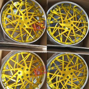 ล้อฟอร์จสั่งทำพิเศษขนาด 26 นิ้ว สีทองปัดเงา พร้อมฝาครอบดุมล้อแบบลอยตัว - Product Image 5