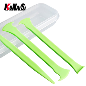 Kunaisi Chất lượng cao xe Tint công cụ Kit 3 cái phim cạnh phim Công cụ vinyl xe bọc tucking góc giống cây chổi làm bằng nhựa - Product Image 2