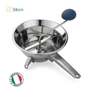 Moulin à légumes en acier inoxydable 24 cm avec 3 disques, presse-purée manuel, outil de cuisine - Product Image 2