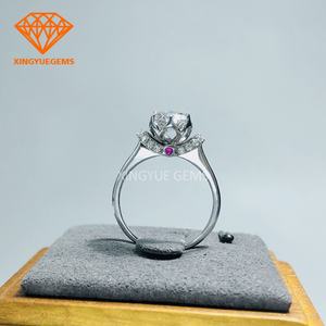 แหวนผู้หญิง Xingyue โมอิสซาไนต์ เงินแท้ 925 แหวนโมอิสซาไนต์ - Product Image 3