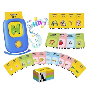 Machine d'apprentissage de la prononciation pour enfants, chat de <span class=keywords><strong>dessin</strong></span> animé, orthophonie, éducation précoce, haut-parleur arabe et anglais, cartes flash parlantes pour les enfants de 2 à 6 ans - Product Image 1