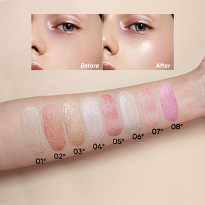 Palette de maquillage liquide minérale à effet 3D personnalisable, à l'éclat profond, 8 teintes multi-usages pour les <span class=keywords><strong>yeux</strong></span>, les lèvres et le corps - Product Image 2