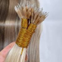 Extensions capillaires Nano Tip en gros – 100 % cheveux humains Remy, cuticules alignées brin par brin, double épaisseur, cheveux doux.