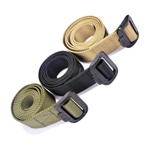 เข็มขัดผ้าแคนวาสสำหรับฝึกอบรมนักเรียน รุ่น HB9298 พร้อมห่วงพลาสติกแบบ D ปรับความยาวได้สำหรับผู้ชาย - Product Image 2