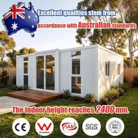 Maison conteneur préfabriquée moderne de luxe SAA Australie 20 pieds 40 pieds, pliable et extensible, type villa habitable
