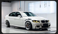 Faros Delanteros Láser para BMW Serie 3 E90 2005-2012, Faros Láser Blancos y Amarillos Intercambiables, DRL 320i 330i