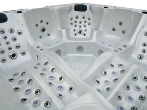 Bain à remous de luxe avec 140 jets de massage, <span class=keywords><strong>spa</strong></span> extérieur pour 5 personnes, jacuzzi moderne avec système Balboa <span class=keywords><strong>Gecko</strong></span> SpaNet JOYONWAY - Product Image 3