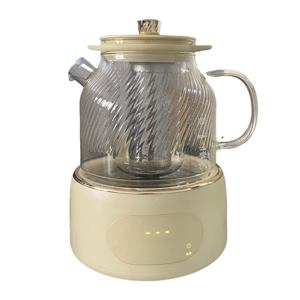 <span class=keywords><strong>Tè</strong></span> elettrico silenzioso 800W bollitore in vetro da 1000ml con Timer 24 ore e funzione di riscaldamento per <span class=keywords><strong>tè</strong></span> a base di erbe e fiori - Product Image 2