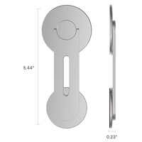 Support magnétique pour ordinateur portable à fixation latérale, support magnétique en alliage d'aluminium pour téléphone portable, support magnétique pour voiture pour Tesla Model 3/Y
