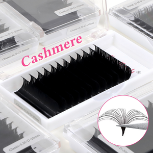 Fadlash Premium coréen Pbt extension de cils fournitures moelleux <span class=keywords><strong>velours</strong></span> cachemire cils soie mat extension de cils plateaux de Volume - Product Image 5