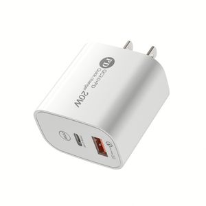 HOT Dual Usb Port for Phone 13 14 15 16 <b>Adapter</b> PD 20W USB <b>C</b> QC 3.0 Fast Charger US <b>Plug</b> Wall Charger A+<b>C</b> for Android Phones - Product Image 1