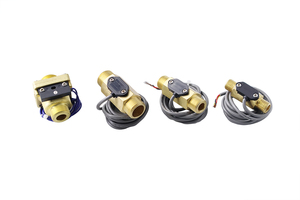 สวิตช์แม่เหล็กทองเหลืองไหล FS-5CM-1.5-4SS แนวตั้ง MF มม. เท่านั้น ≤ 1.75MPa -40 ~ 120 °C 10W 70W 0.5A R1/2 22AWG ลวด UL1007 - Product Image 6