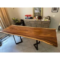 Table de salle à manger en bois massif de noyer, prix d'usine Runwood, mobilier de cuisine de luxe