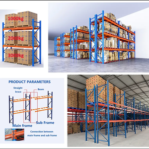 Industrial Heavy-Duty Pallet <strong>Rack</strong> <strong>System</strong> 5-Layer Adjustable Warehouse <strong>Storage</strong> <strong>Rack</strong> with Durable Steel and Wire Mesh Decks - Product Image 3