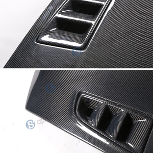 Bensnees หมวกคาร์บอนไฟเบอร์สีดำแบบปรับแต่ง, หมวกคาร์บอนไฟเบอร์ด้านหน้าฝากระโปรงคาร์บอนแท้สำหรับ Honda สำหรับ <span class=keywords><strong>Civic</strong></span> FD2 <span class=keywords><strong>RR</strong></span> 2006-2010อัพเกรด - Product Image 2