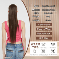 Extensions de cheveux synthétiques Julianna Kanekalon en fibre Futura, lisses, effet Yaki, raides comme des baguettes, postiches queue de cheval à cordon de serrage, vente en gros