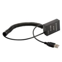 Adaptador de Corriente USB para Cámara BLX-1, Acoplador de Batería Ficticia Compatible con Cámaras Olympus OM-1 OM1 MLC, Cable de Alimentación Enrollado