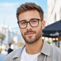 Vente en gros de montures de lunettes en acétate de haute qualité pour femmes et hommes