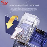 Connecteur RJ45 Cat6 UTP 8P8C plaqué or, fiche modulaire pour câble réseau Gigabit Ethernet, Jiaying Industries