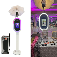 Photomaton pour iPad, surface résistante aux rayures, éclairage LED RGB à distance, ventilateur de refroidissement intégré, photomaton pour location d'événements, directement de l'usine