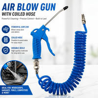 Pistolet pneumatique pour camion HJYAJZT, tuyau flexible à ressort, nettoyage de la poussière, pistolet à air haute pression, buse de soufflage d'air, kit de pistolet à air pour le dépoussiérage