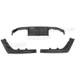 สปอยเลอร์กันชนหลังรถยนต์แบบดิฟฟิวเซอร์สีดำเงา สำหรับตกแต่ง BMW M3 M4 F80 F82 ปี 2014-2020 อุปกรณ์ตกแต่งรถยนต์ - Product Image 4