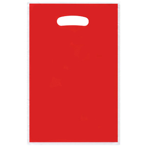 Bán buôn tùy chỉnh thiết kế logo in ấn bền HDPE LDPE die-cut xử lý Side gusset tùy chỉnh màu sắc mua sắm túi nhựa cho - Product Image 2