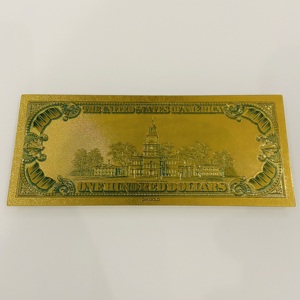 Billete de Dólar Estadounidense con Lámina de Oro de $<span class=keywords><strong>100</strong></span>, Billete de Utilería Chapado en Oro de 24K, Billete de Dólar de $<span class=keywords><strong>100</strong></span> con Lámina de Oro - Product Image 3