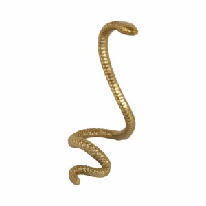 Statuetta di serpente in metallo, scultura in alluminio per decorazioni casa e ufficio, ornamento in stile boho. - Product Image 2