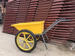 Durable Heavy Duty 26 Inch Solid Rubber Wheel Barrow Wheel Puncture Proof <strong>Flat</strong> Free Wheel Construction Site Trolley <strong>Cart</strong> - Product Image 2