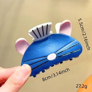 Nouvelle pince à cheveux Qian Jin en acétate, motif souris de dessin animé mignon, couleur dégradée, 8 cm, pour la rentrée scolaire, mode quotidienne, pince à cheveux pour <span class=keywords><strong>femme</strong></span> - Product Image 2