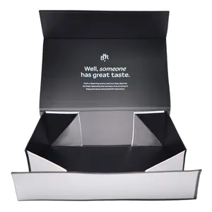Sencai Luxury Custom Logo Laser Printing Cloth Package Folding Gift Box With Magnetic Lid
