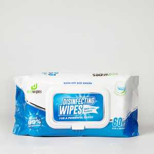 Lingettes désinfectantes Eco Wipes, 60 lingettes jetables, lingettes nettoyantes multi-usages, lingettes désinfectantes pour le nettoyage quotidien - Product Image 3