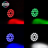 Projecteur LED RGBW 18*10W 180W 25 ° /40 °   Projecteur PAR DMX512 4/8 canaux IP20 pour scène intérieure, idéal pour mariages et spectacles