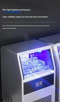 Machine à glaçons industrielle, machine à fabriquer des blocs de glace commerciaux avec un refroidissement à haute efficacité