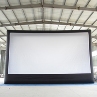 Blowup Mega Proyektor Tv Bioskop Instan 40ft, Layar Film Tiup Udara Besar Luar Ruangan