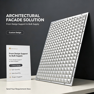 Sistema de Fachada 3D Moderno con Paneles de Aluminio Perforado, Revestimiento Metálico Anticorrosión, Panel Decorativo para Pared - Product Image 6