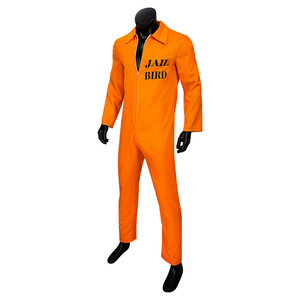 Disfraz de prisionero, conjunto de mono naranja para Halloween, actuación en escenario, disfraz unisex para adultos - Product Image 2