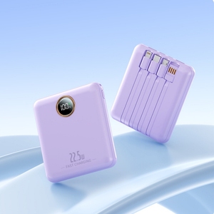 Wholesale Sales Fast Charging Power Banks As the Promotion Gift Quick Charge Fast Charge 10000mAh Powerbank Build in with Cable