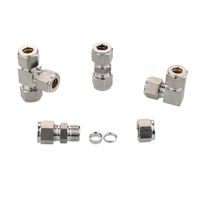 Fitting Tee Ferrule Baja Tahan Karat 304 4MM 6MM 8MM 10MM 12MM 14MM 16MM
