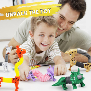 Nouveauté, jouets anti-stress en silicone en forme d'animaux, tubes à presser, jouets sensoriels pour les enfants de 5 à 7 ans, unisexe - Product Image 5