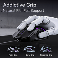AJAZZ AJ039 V2 Mouse Gaming Berkabel 7200 DPI RGB Backlit Ergonomis 7 Tombol yang Dapat Diprogram Mouse Gamer USB untuk PC Laptop