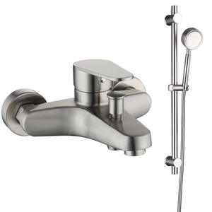 Robinet mitigeur de douche pour baignoire en acier inoxydable 304, trois voies, installation encastrée simple - Product Image 4