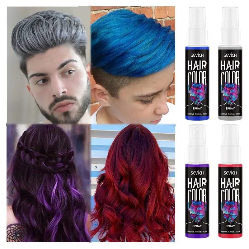 Professional Best Hair Coloring Spray Harmless And Fashionable Hair Styling Temporary Hair Color Spray