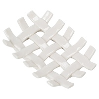 Artisanat en céramique tissé minimaliste moderne, porte-savon à filtre à eau, ornements en céramique, décorations douces pour la maison haut de gamme en gros