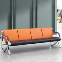 Chaise d'attente en forme de L, moderne, élégante, ergonomique, facile à nettoyer, confortable, durable, revêtement en cuir, pour salon de beauté, centre de spa