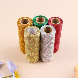 Vente chaude en gros 1mm or et argent PP ruban étiquette corde haute résistance TwineGift emballage <span class=keywords><strong>Spot</strong></span> - Product Image 1